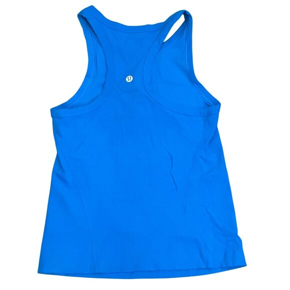 Lululemon Tank Top Womens Small Nylon Blend Blue Solid Sleeveless Racerback Athl - Picture 1 of 3